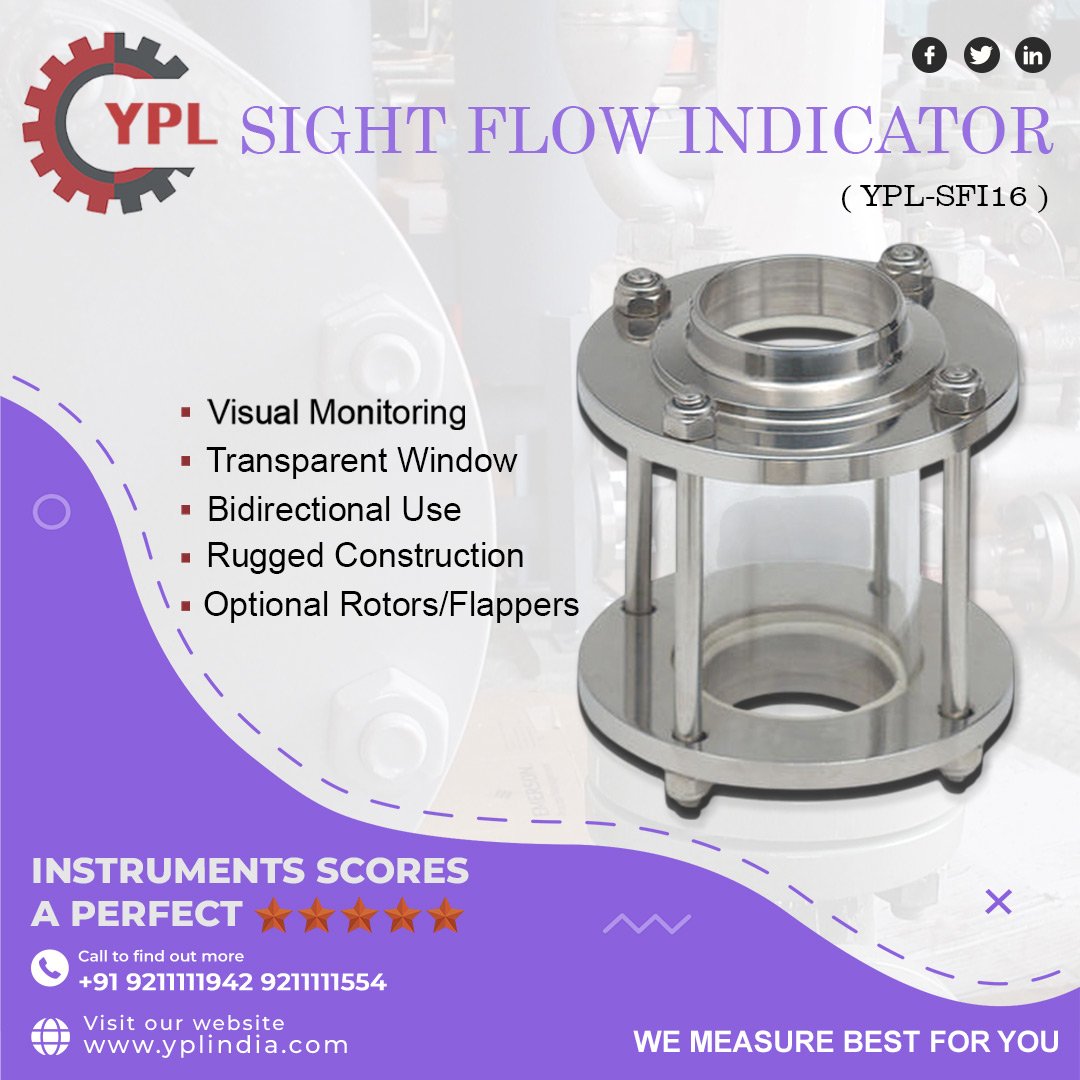 YPLInstrument's tweet image. Monitor flow with confidence! Our Sight Flow Indicator provides a clear visual of liquid movement in pipelines, ensuring smooth and safe operations."
#SightFlowIndicator #FlowMonitoring #IndustrialEquipment #ProcessControl #PipelineSafety #VisualInspection #FlowIndicator