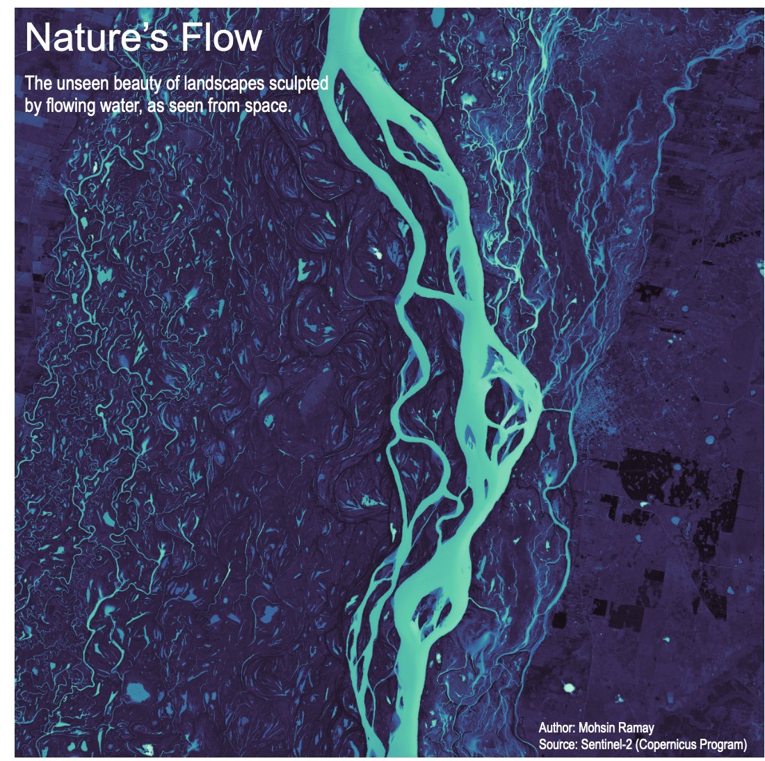 Stunning. Beautiful. Mesmerizing.

This is how extraordinary our Earth looks when seen from space, through the lens of different light spectra.

#EarthObservation #RemoteSensing #rivers #Dataviz