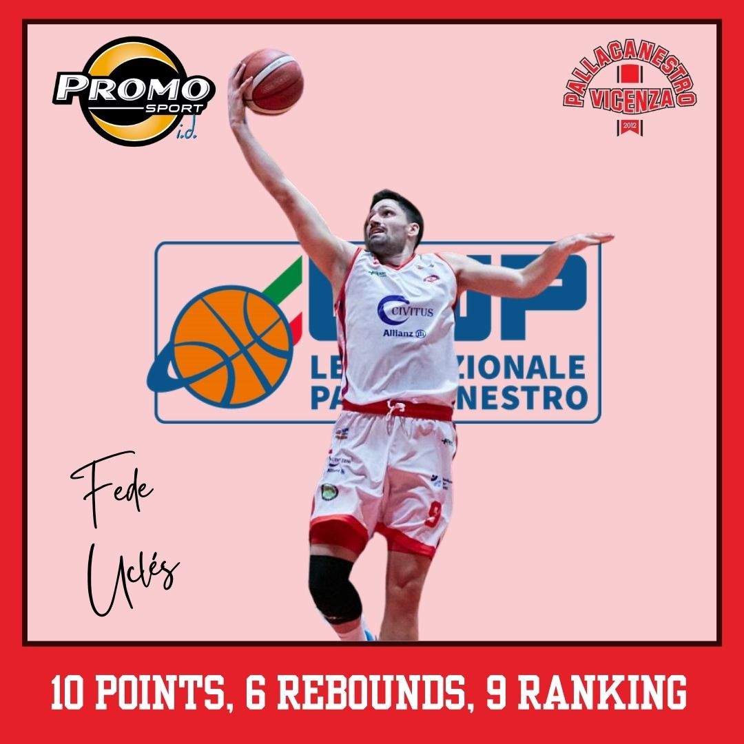 Italy - Serie B 🇮🇹 Fede Uclés had 10 points and 6 rebounds (9 ranking) for Pallacanestro Vicenza #PSFam