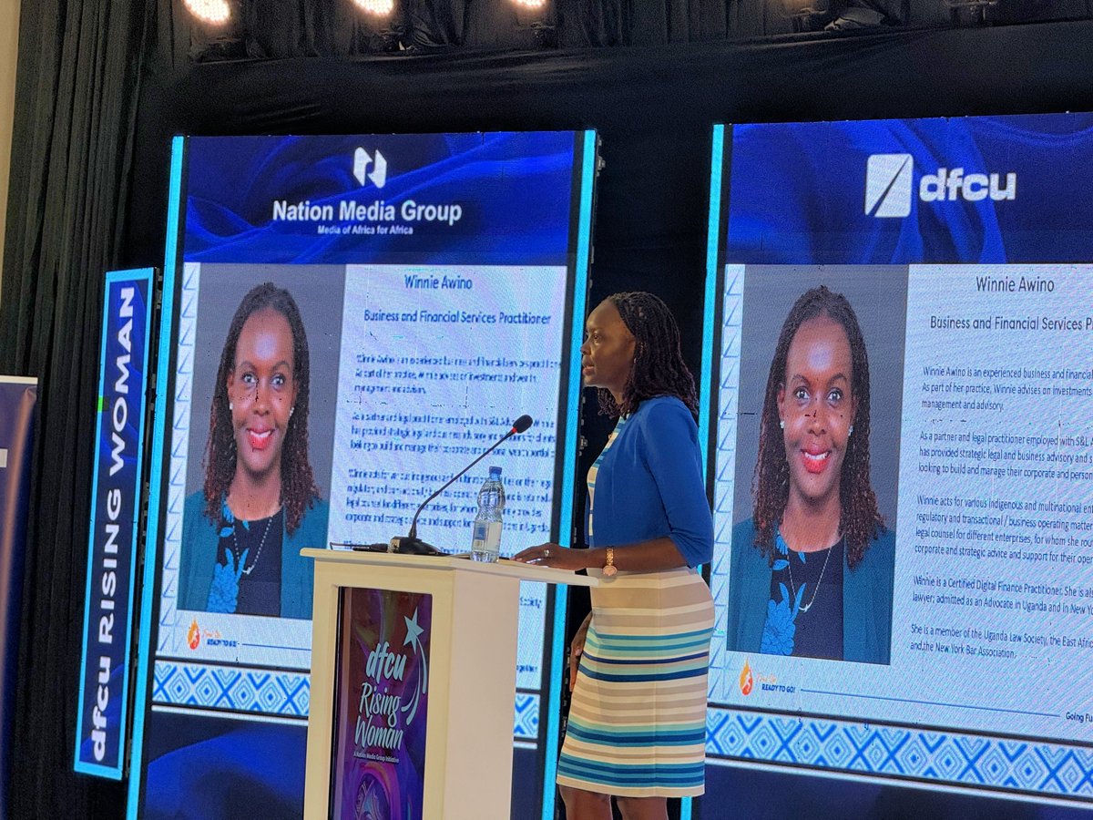 Winnie spoke about types of risks and sustainability, emphasizing the need for women entrepreneurs to understand:
Strategic risk, Financial risk, Reputational risk among others. 

2/3 

#dfcuRisingWoman #dfcuWomenInBusiness <a href="/SL_Advocates/">DLA Piper Africa, Uganda (S&L Advocates)</a>