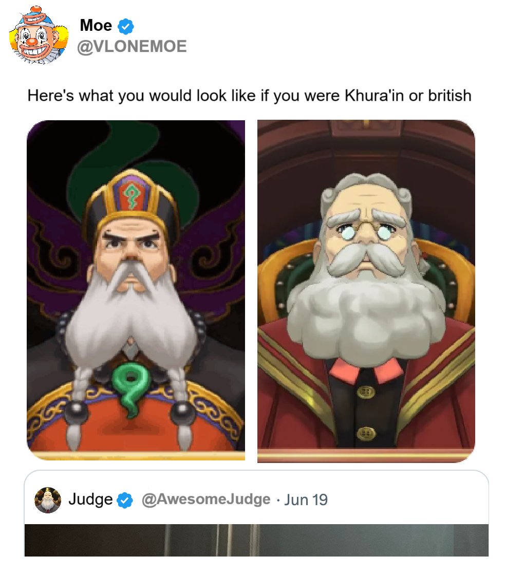 Orddth's tweet image. Here's what you would look like...
#AceAttorney