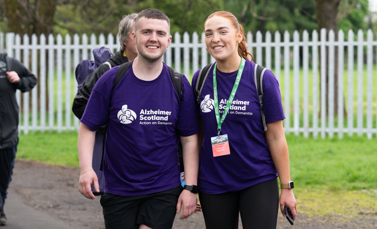 Last weekend, more than 440 incredible supporters laced up their walking shoes and took on the Glasgow Kiltwalk in support of Alzheimer Scotland.

Your dedication, passion and fundraising efforts mean the world to us – and to those we support every day. 💜