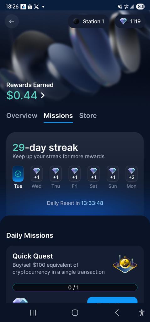 29 days for #10Daysfor1000Diamonds by <a href="/cryptocom/">Crypto.com</a>