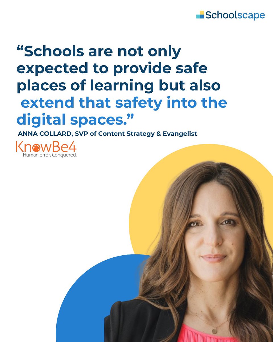 Want to answer the question - How to keep students safe in this digital transformation? 

Read up about cybersecurity with <a href="/AnnaCollard3/">Anna Collard 🌻</a> &amp; <a href="/KnowBe4/">KnowBe4</a>. 

Link to blog : blog.knowbe4.com/from-firewalls…