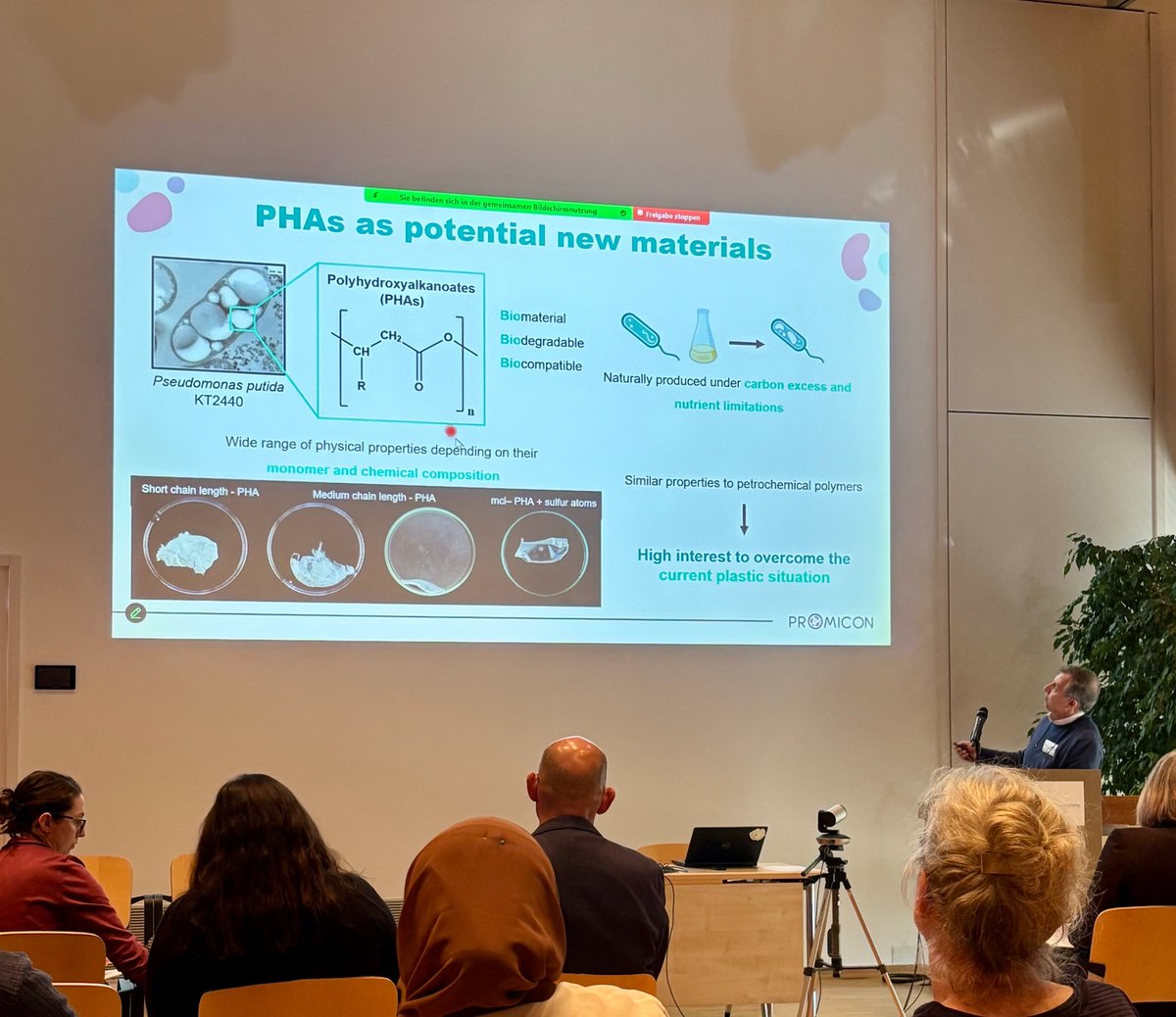 👉At the #PROMICONfinal meeting Eduardo Díaz from the <a href="/CSIC/">CSIC</a> (Spanish National Research Council) presented the progress on the production of functionalised PHA: PHACOS.🧪
🔗Learn more about CSIC’s work on PHACOS optimisation: youtube.com/watch?v=cS_acZ…