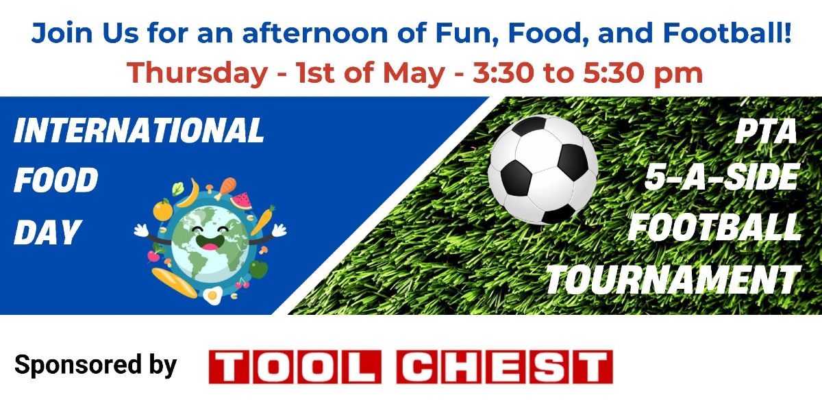 West London Free School Primary (@wlfsprimary) on Twitter photo Join us this Thursday for our International Food Day and 5-a-Side Football Tournament!
🧆 Bring a dish to share!
⚽ Parents, carers and staff are invited to join and show off their skills!
More information can be found in the school newsletter. Join us this Thursday for our International Food Day and 5-a-Side Football Tournament!
🧆 Bring a dish to share!
⚽ Parents, carers and staff are invited to join and show off their skills!
More information can be found in the school newsletter.