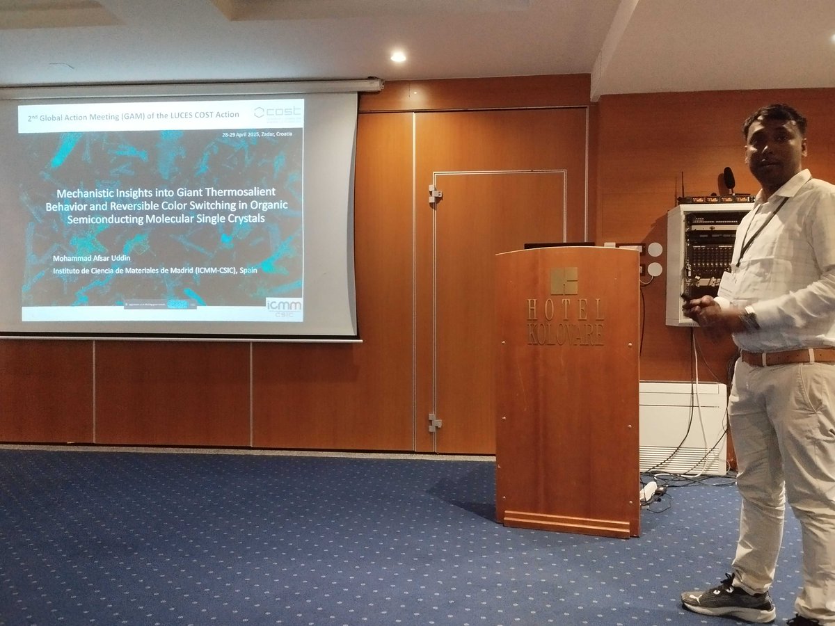 LUCESCOSTAction's tweet image. ⚡ Flash presentations underway at #LUCESCOSTAction! Young researchers showcasing their cutting-edge work in just a few minutes — energy, innovation, and brilliant ideas lighting up the session! 🌟🧪 @COSTprogramme