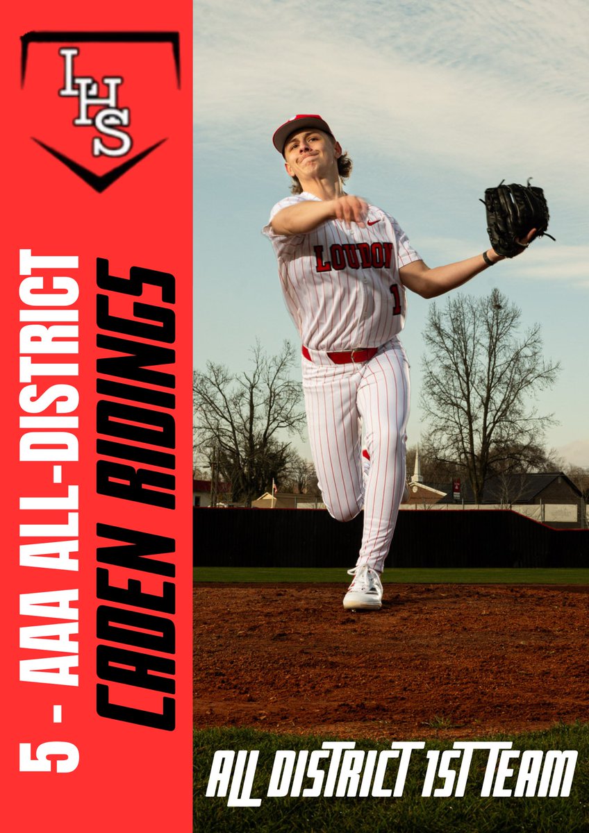 Loudon High School Baseball (@baseballloudon) on Twitter photo <a href="/CadenRidings/">Caden Ridings</a> with All District honors. Caden has a 3.03 batting AVG, 5 doubles, 3 hrs, and 18 stolen bases W/ a .948 OPS <a href="/NewsHeraldSport/">News-Herald Sports</a> <a href="/5StarPreps/">5Star Preps</a> <a href="/ETBCAbsb/">ETBCA</a> <a href="/tnballplayers/">Tennessee Baseball Network</a> <a href="/BuffsBB/">Milligan Baseball</a> <a href="/Loudon_Redskins/">Loudon Redskins</a> <a href="/RedskinRadio/">©RedskinRadio</a>
#Redskinpride <a href="/CadenRidings/">Caden Ridings</a> with All District honors. Caden has a 3.03 batting AVG, 5 doubles, 3 hrs, and 18 stolen bases W/ a .948 OPS <a href="/NewsHeraldSport/">News-Herald Sports</a> <a href="/5StarPreps/">5Star Preps</a> <a href="/ETBCAbsb/">ETBCA</a> <a href="/tnballplayers/">Tennessee Baseball Network</a> <a href="/BuffsBB/">Milligan Baseball</a> <a href="/Loudon_Redskins/">Loudon Redskins</a> <a href="/RedskinRadio/">©RedskinRadio</a>
#Redskinpride