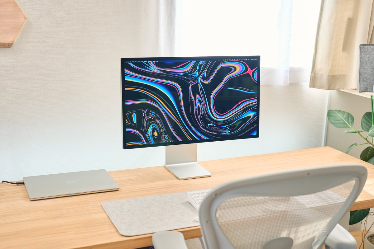 jaga_farm's tweet image. ついにApple Studio Display買っちゃいました。

#studiodisplay
#desksetup