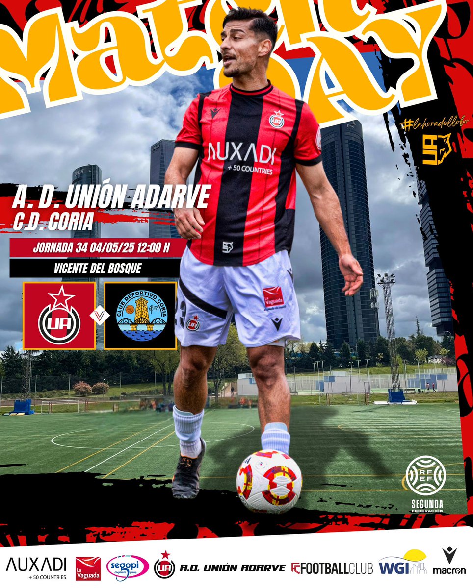 👋🏼 Despedimos la temporada en casa

💪🏼 Intentaremos decir “hasta pronto” con una victoria 

🐺 Porque sí, pase lo que pase, ¡no hay nada más bonito que ser del Adarve!