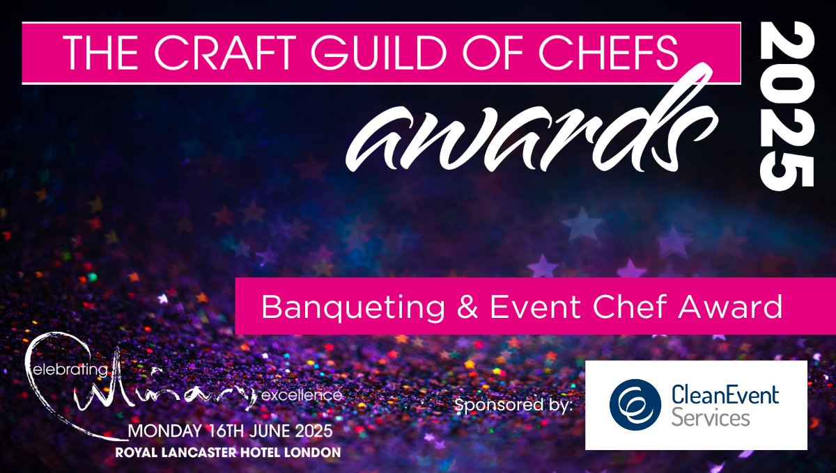 Craft_Guild's tweet photo. Next we have the Banqueting &amp; Event Chef Award, sponsored by @_CEworld and the chefs in the running are Paul Hood, Heritage Portfolio/Sodexo Live!, Peter Thompson, P&amp;J Live - ASM Global and Allen Townsend, Levy Goodwood #CGCawards https://t.co/dk9gjNfgpe