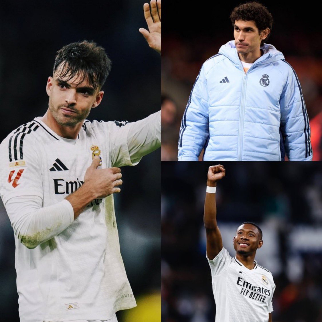 DanikRM_'s tweet photo. Los tres centrales disponibles que tiene ahora mismo el Real Madrid. Tremenda gestión. https://t.co/33cqw5WvSd