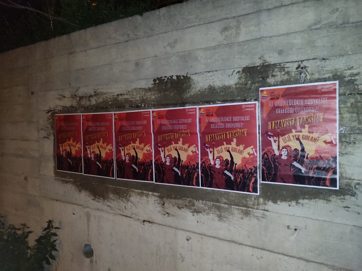 Gençliğin devrimci iradesi Taksim ablukasını kıracak! 1 Mayıs'ta barış ve demokratik toplum talebimizle alanlarda olacağız!

#Yaşasın1Mayıs
#Bijî1Gulan