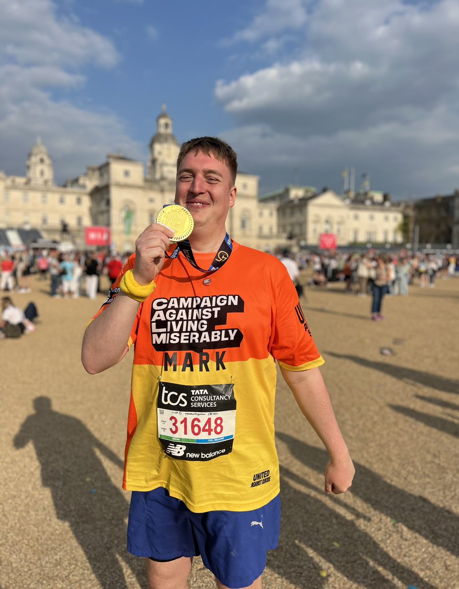 Blackpool, What A Shit Place To Die (@blackpoolwasptd) on Twitter photo Congratulations to actor and <a href="/theCALMzone/">CALM</a> Ambassador Mark Newsome on completing the London Marathon on Sunday! £2035 raised for CALM too, going to help those who need their life saving services 💚 Congratulations to actor and <a href="/theCALMzone/">CALM</a> Ambassador Mark Newsome on completing the London Marathon on Sunday! £2035 raised for CALM too, going to help those who need their life saving services 💚