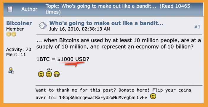 Exactly 15 years ago today, when bitcoin was trading for pennies

WE ARE WELL ABOVE $1000