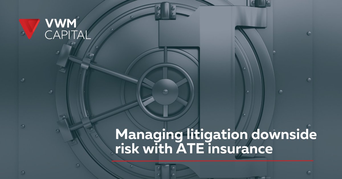 vwmcapital's tweet image. For litigation funders, ensuring claims have ATE insurance in place means deployed capital is protected in the unlikely event a case is unsuccessful. Find out more 👉 vwmcapital.com/insight/after-…
#LitigationFunding #LitigationFinancing #LitigationInsurance
