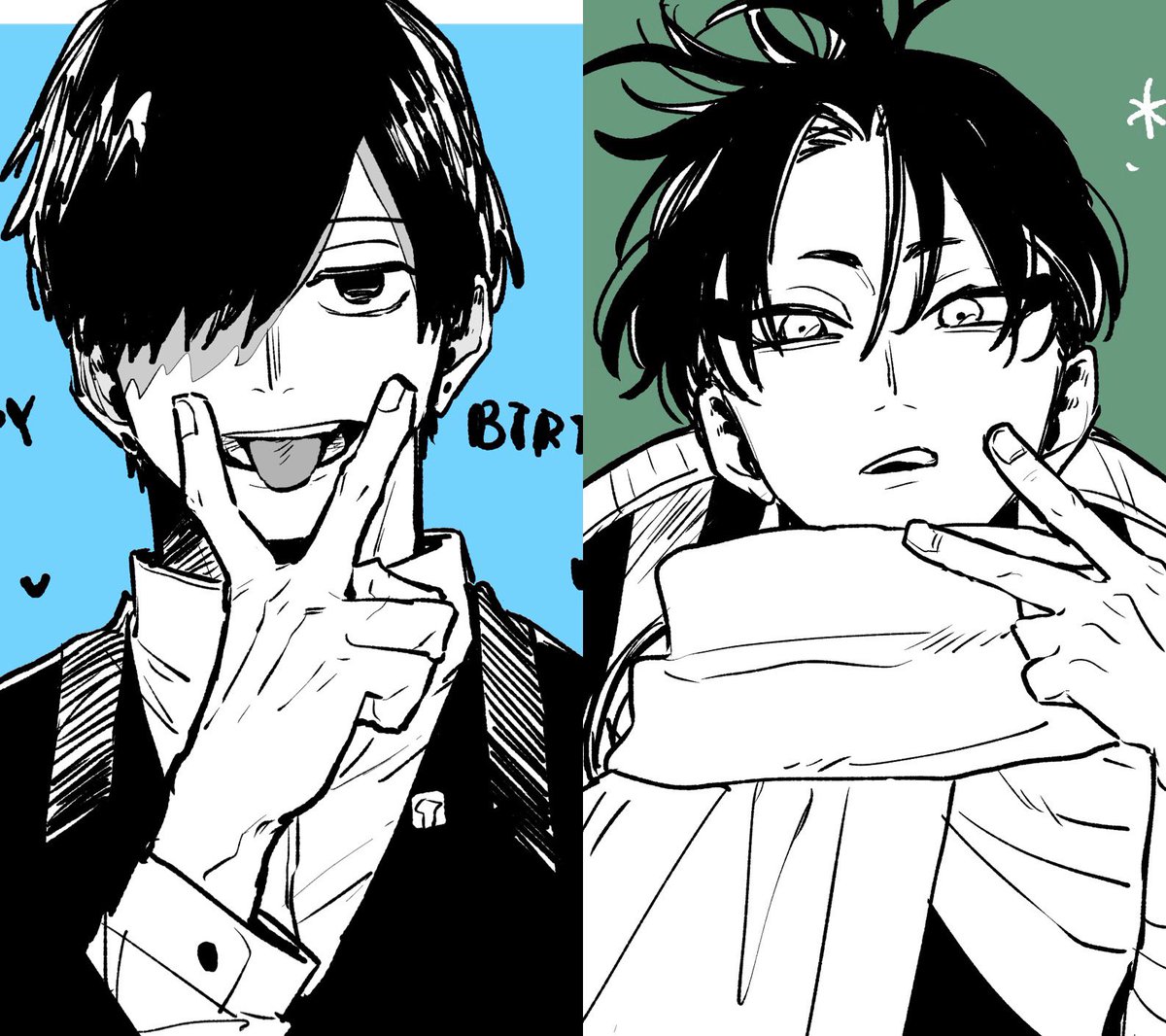 あと完全にやりたいだけなんですけどバチでこの2種ポスカにして無配します 良ければ 5/3出番ですが