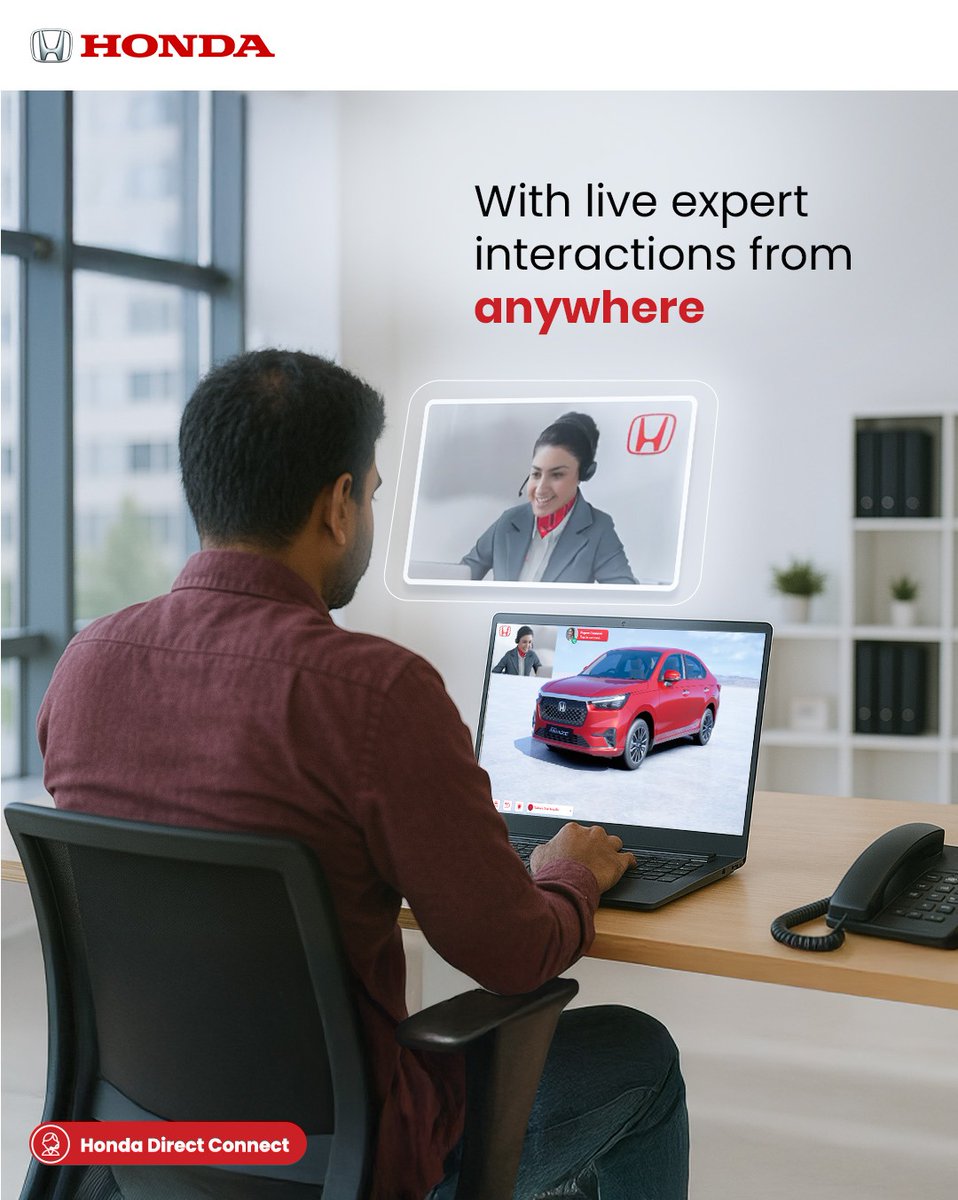 When expert guidance comes to you at your convenience, making the right decision becomes easy. Engage in the future of car buying with Honda Direct Connect on our website. HondaCars HondaCarsIndia DirectConnect https t.co s28dm71DaM When expert guidance comes to you at your convenience, making the right decision becomes easy