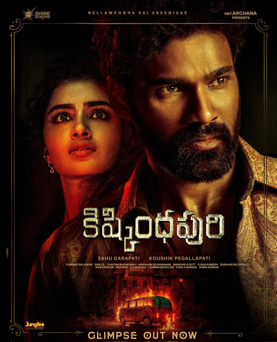 Bellamkonda Sreenivas (@bsaisreenivas) on Twitter photo A place that’s not on any map, not in any book. But here, in the shadows, it awaits your entry 🥶
Welcome to KISHKINDHAPURI 🔥
#KishkindhapuriFirstGlimpse out now
🔗youtu.be/QqRT2YP10Fo
#Kishkindhapuri #BSS
<a href="/anupamahere/">Anupama Parameswaran</a> <a href="/Koushik_psk/">Koushik Pegallapati</a> <a href="/sahugarapati7/">Sahu Garapati</a> @Samcsmusic <a href="/chaitanmusic/">Chaitan Bharadwaj</a> A place that’s not on any map, not in any book. But here, in the shadows, it awaits your entry 🥶
Welcome to KISHKINDHAPURI 🔥
#KishkindhapuriFirstGlimpse out now
🔗youtu.be/QqRT2YP10Fo
#Kishkindhapuri #BSS
<a href="/anupamahere/">Anupama Parameswaran</a> <a href="/Koushik_psk/">Koushik Pegallapati</a> <a href="/sahugarapati7/">Sahu Garapati</a> @Samcsmusic <a href="/chaitanmusic/">Chaitan Bharadwaj</a>