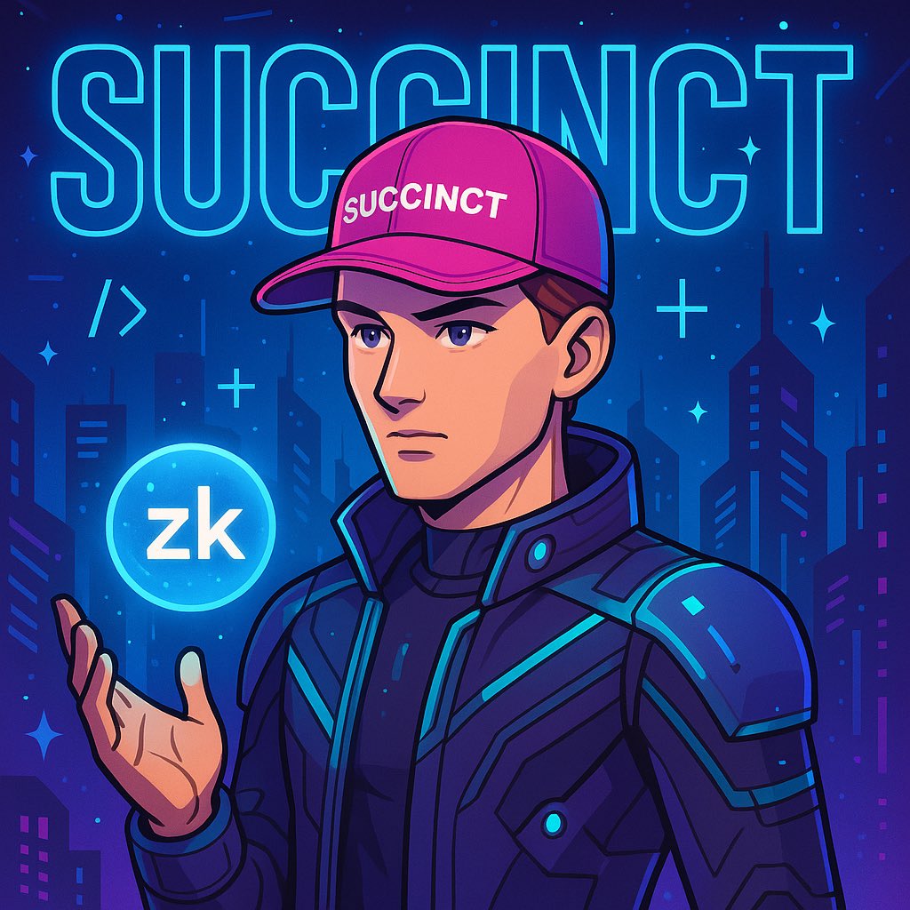 Imagine a world where proving something doesn’t mean trusting a stranger.
Just trust the math. Trust the zk.
Welcome to <a href="/SuccinctLabs/">Succinct</a> 

#zk #Succinct <a href="/0xCRASHOUT/">crashout</a>