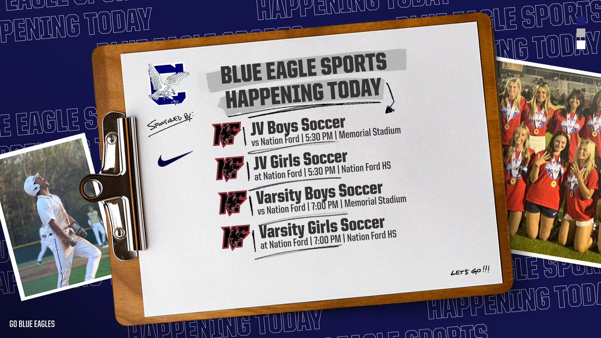 BlueEagleAD (@blueeaglead) on Twitter photo Blue Eagle Nation, here's part 1 of your daily guide to all the athletic action happening today! Remember to cheer on our teams. #GoBlueEagles <a href="/CHS_BlueEagles/">Clover High School</a> <a href="/9GC_BlueEagles/">9GC_BlueEagles</a> Blue Eagle Nation, here's part 1 of your daily guide to all the athletic action happening today! Remember to cheer on our teams. #GoBlueEagles <a href="/CHS_BlueEagles/">Clover High School</a> <a href="/9GC_BlueEagles/">9GC_BlueEagles</a>