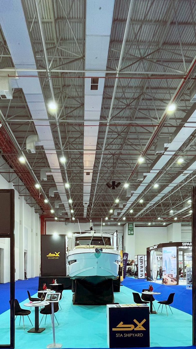 stashipyard's tweet photo. Mast İzmir Boat Show’da geçirdiğimiz süre içinde standımızı ziyaret eden tüm misafirlerimize çok teşekkür ederiz 🙏🏻🛥️ 

Önümüzdeki süreçlerde yeni fuarlarda sizlerle buluşmak için sabırsızlanıyoruz🌊🎉

@izmirBoatshow 

#izmirboatshow #stashipyard #yacht #fair https://t.co/lxS6D2MLL2