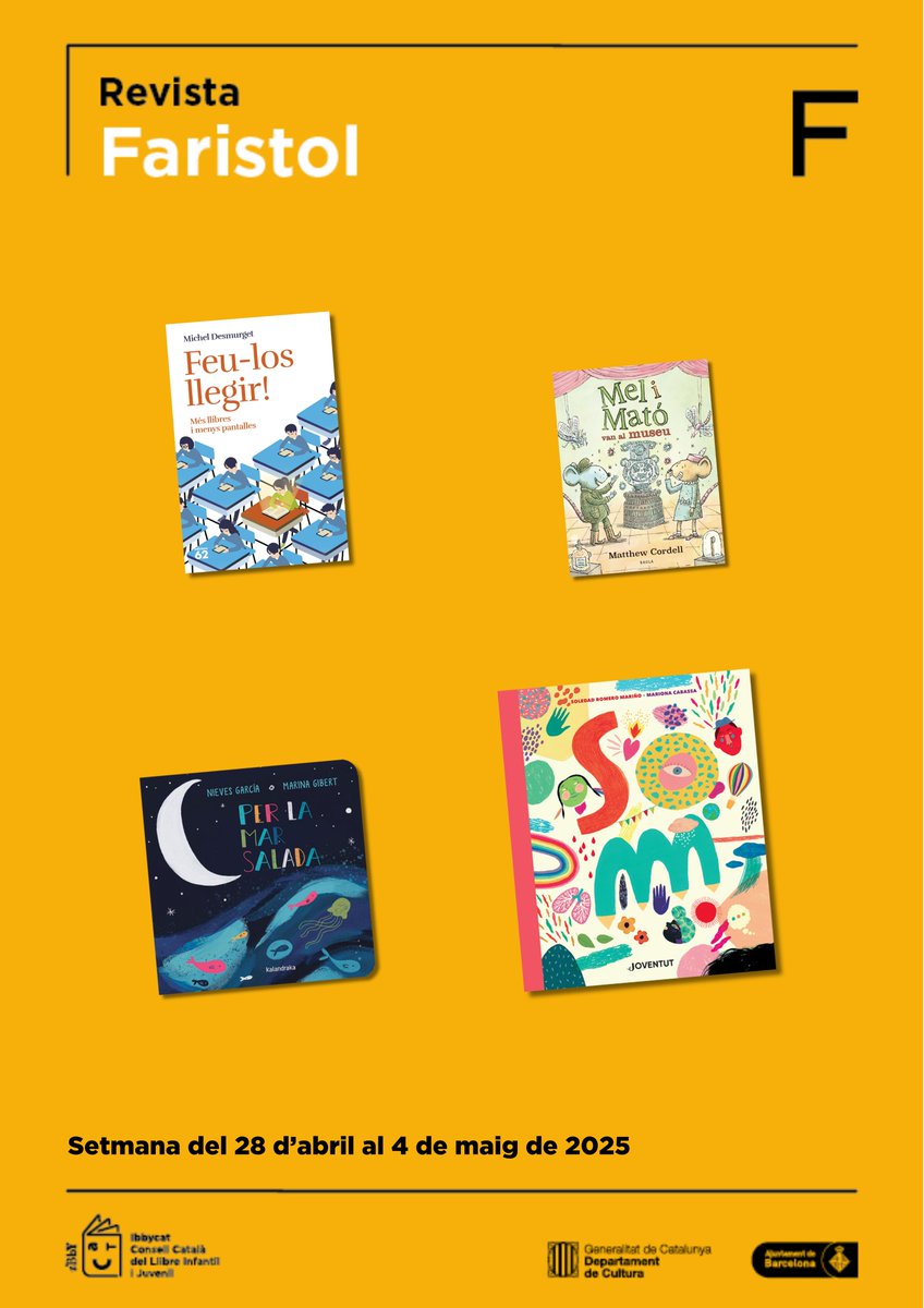 En la setmana de l'apagada, l'Univers de Faristol ens mostra que les crítiques també poden ser profètiques 😱.

Des del “Feu-los llegir!” de Desmurget, que fa de la lectura la mare i l’eix de totes les batalles, fins a un manual de filosofia que planteja la pregunta: què som?

🔌