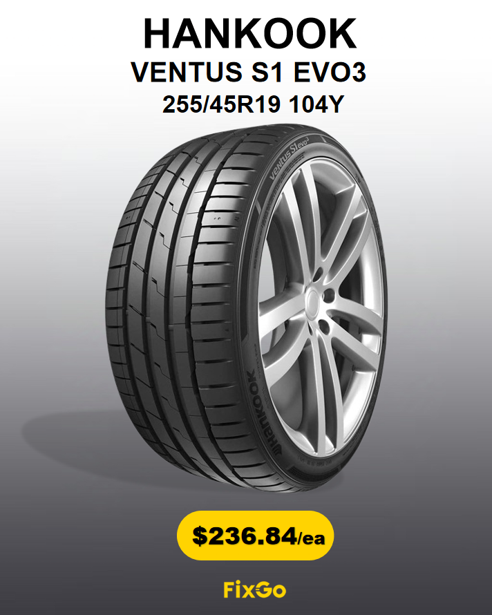 FixGo_LA's tweet photo. Upgrade your Tesla Model Y with HANKOOK Ventus S1 evo3 K127 — perfect performance and value. ⚡
ProMileage technology for extended range and efficient handling. 🔧
Available now on FixGo:
 https://t.co/19zTFzz2uA
#tire #lasvegas #FixGo #teslamodely #Hankook https://t.co/tnwgFwKbBt