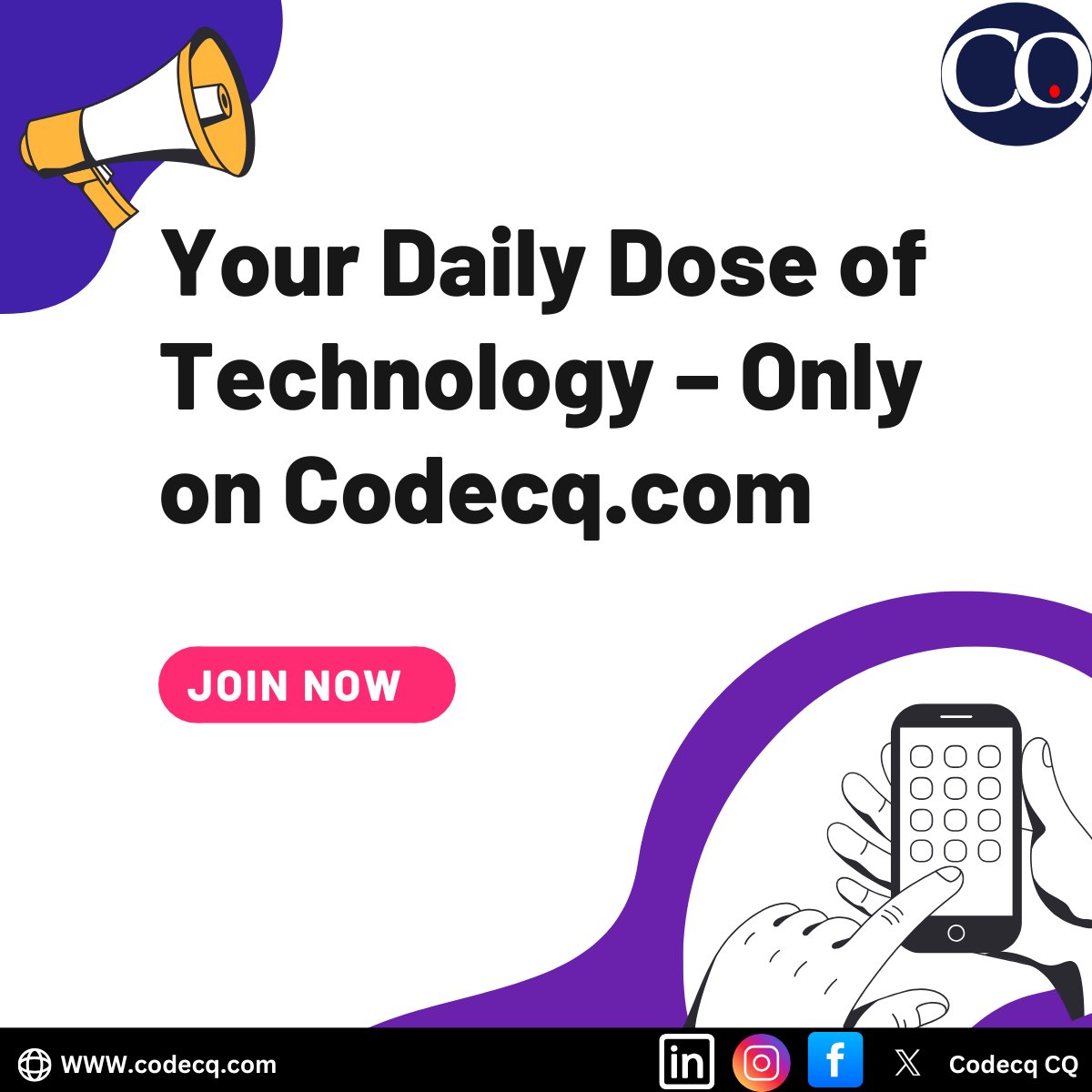 codecqq's tweet photo. 🚀 Your Daily Dose of Technology – Only on https://t.co/SDKQF7RF0C
https://t.co/SDKQF7RF0C brings you everything that’s shaping the digital world.
👉 Visit now: https://t.co/5jwJLPc7iC
🔖 Hashtags:
#Codecq #TechNews #DailyTech #TechnologyTrends #AIUpdates https://t.co/Mvp4ShYJyN
