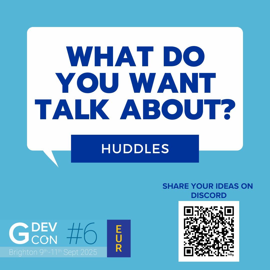 GDevConference's tweet image. 🔁 Huddles are back at #GDevCon6!
📅 9–11 Sept | 📍 Brighton

Got a topic you’d love to see covered? Share your ideas in our Discord: bit.ly/GDevConEURDisc…

🧠 Want to run a Huddle? Submission information coming soon!

#LabVIEW #GDevCon #graphicalprogramming #community