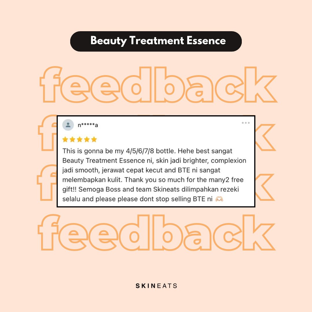 Only 2 Days Left! This is your last chance to grab our upgraded Beauty Treatment Essence 2.0 at launch price!

Loved by many for making skin brighter, smoother, clearer—and helping calm acne fast. Just look at the transformation and glowing reviews!

🛒 linktr.ee/skineats