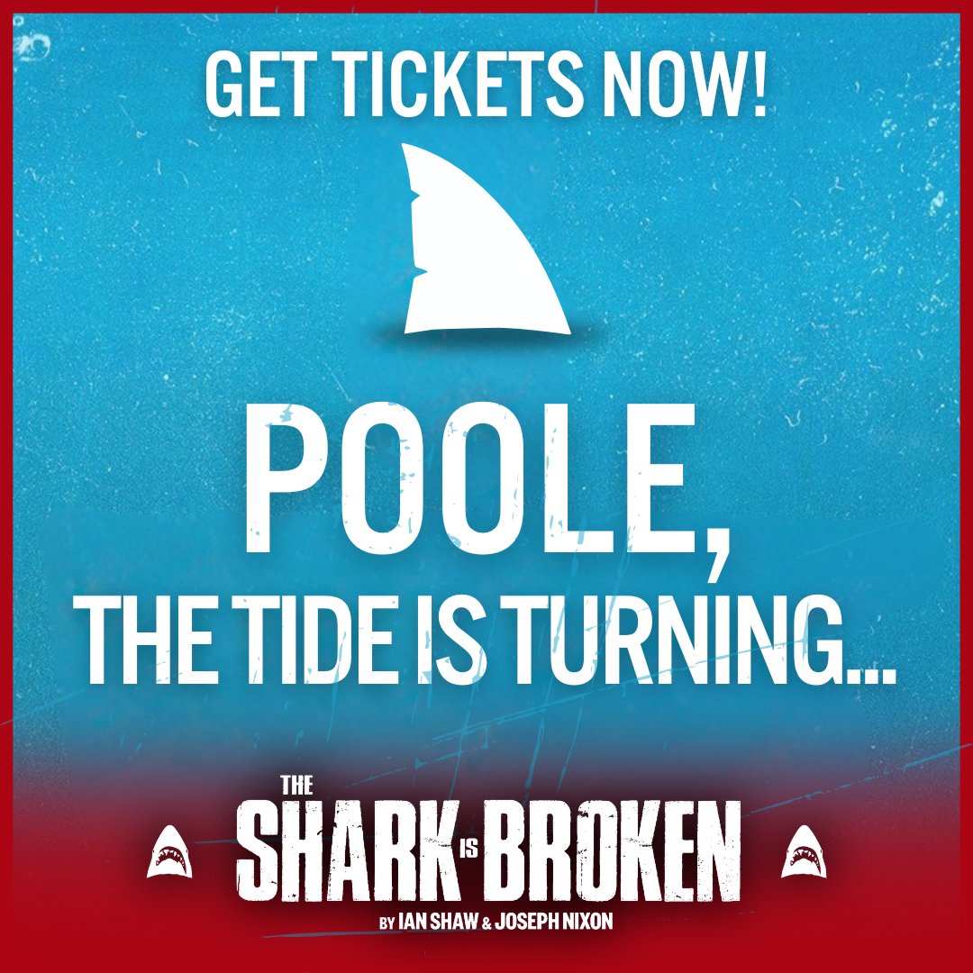 Poole, it’s your turn to step aboard the Orca 🛥️ We're docked at the <a href="/LighthousePoole/">Lighthouse Poole</a> from April 29th until May 3rd 📅

🎟️ Get your tickets now!

#TheSharkIsBroken #UKTheatre #UKTour #JAWS