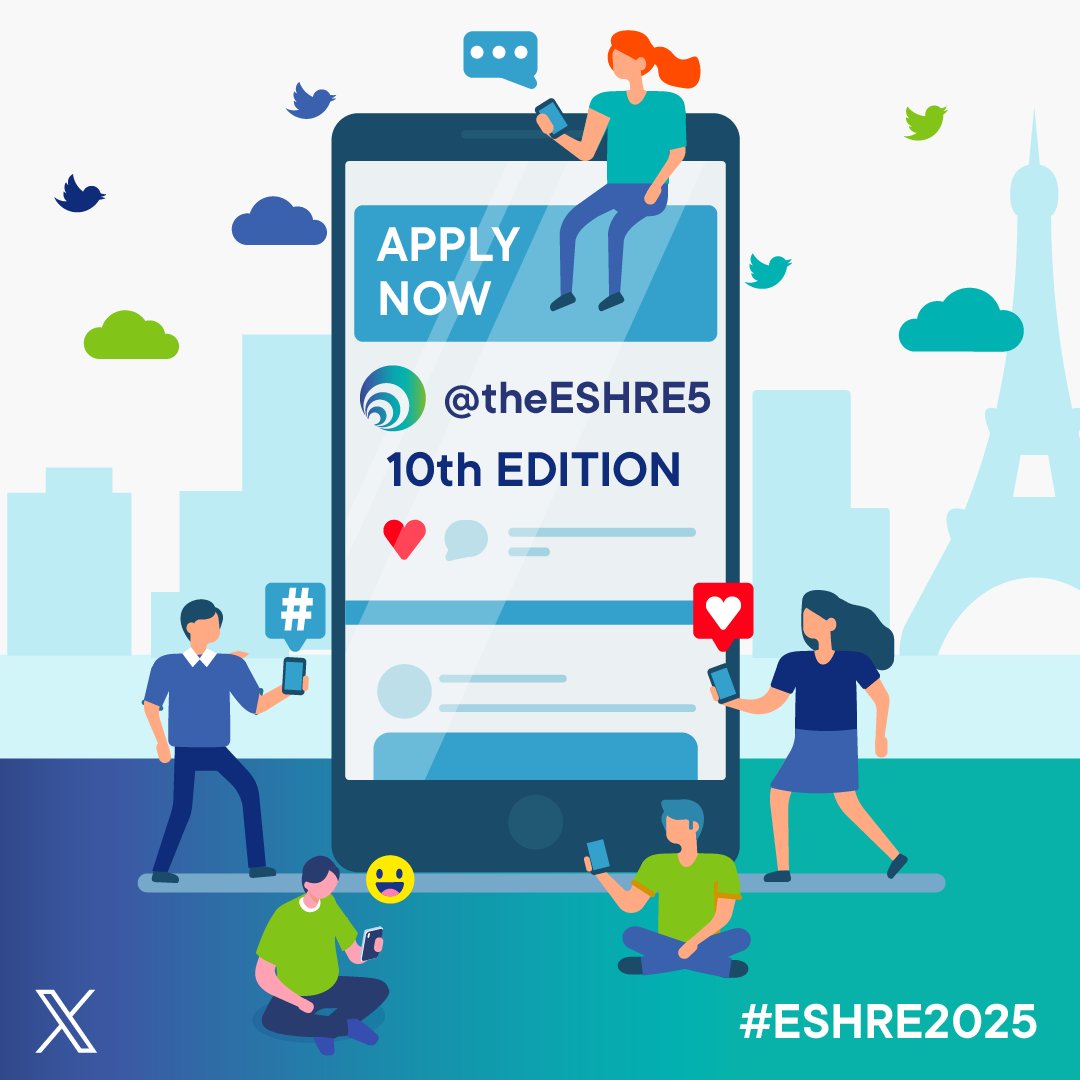 ESHRE (@eshre) on Twitter photo Ready to join something BIG?
The 10th edition of #ESHRE5 Young Ambassadors is OPEN – but not for long! 🕐
Be 1 of 5 to represent #ESHRE2025 in Paris 🇫🇷!
You’ll need an active X account to share your voice live!
👉 eshre.eu/ESHRE2025/Medi…
🛑 Deadline: 9 May 2025!
<a href="/theESHRE5/">The ESHRE 5</a> Ready to join something BIG?
The 10th edition of #ESHRE5 Young Ambassadors is OPEN – but not for long! 🕐
Be 1 of 5 to represent #ESHRE2025 in Paris 🇫🇷!
You’ll need an active X account to share your voice live!
👉 eshre.eu/ESHRE2025/Medi…
🛑 Deadline: 9 May 2025!
<a href="/theESHRE5/">The ESHRE 5</a>