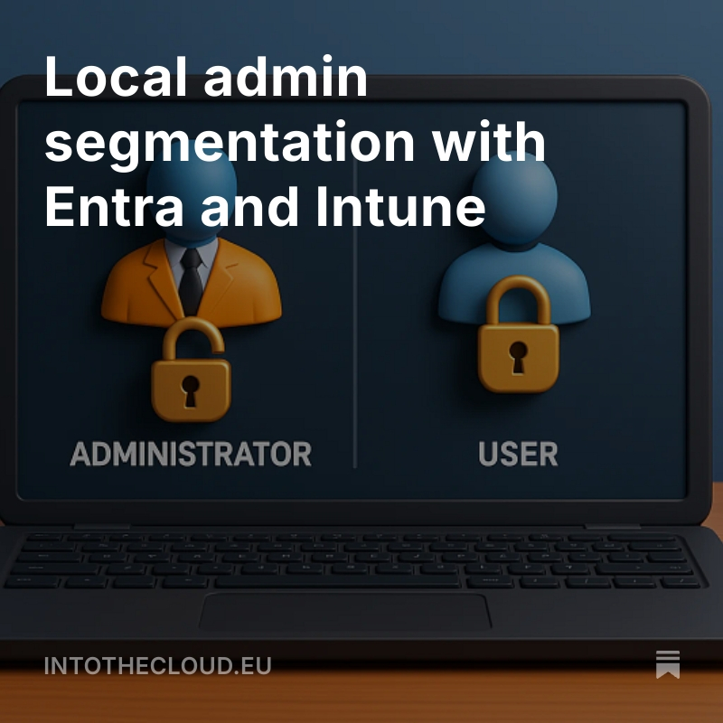🔐 Managing local admin rights doesn't have to be fragmented.

Bringing together Microsoft Entra, Intune, Autopilot, and Windows LAPS to create a unified approach for managing local admin rights.

📘 Discover the comprehensive solution: intothecloud.eu/p/local-admin-…