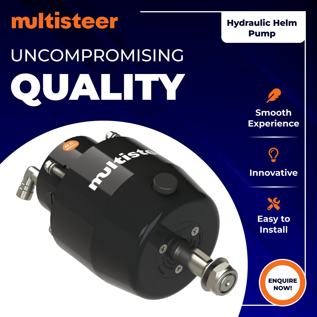 multisteer's tweet image. Your search for high-quality helm pumps ends up with us! Discover an array of Hydraulic Helm Pumps by Multisteer for outboards and inboards. 
multisteer.com

#Multisteer #Steerlyteplus #boatsteeringkit #powerassisted #hydraulic #steeringsystem  #Germany #UK #Cyprus #USA