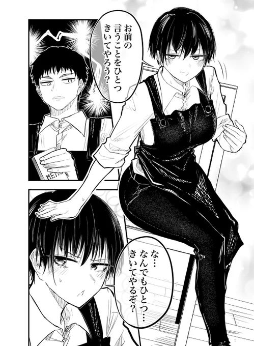なんでも言うことを聞いてくれるらしいバイト先のボーイッシュ先輩
0/3 