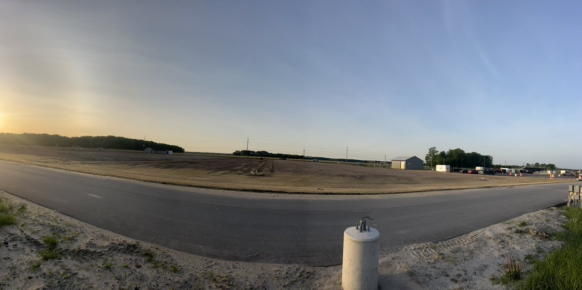 Final grading happening on two of the practice fields.