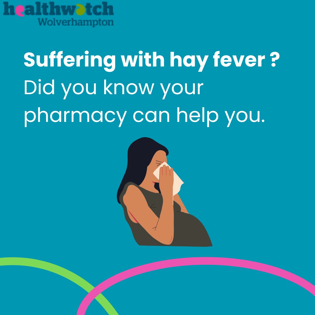 Healthwatch Wolverhampton (@hwwolverhampton) on Twitter photo Speak to a pharmacist if you have hay fever. they can give you advice and suggest the best treatments to help with symptoms. Speak to a pharmacist if you have hay fever. they can give you advice and suggest the best treatments to help with symptoms.