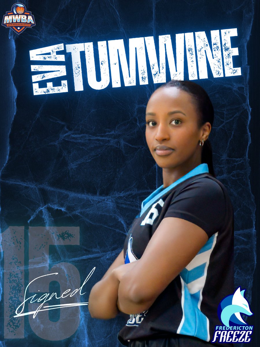 Fredericton Freeze (@freezemwba) on Twitter photo A second signee for our fourth <a href="/the_mwba/">Maritime Women's Basketball Association</a> campaign is <a href="/EvaTumwine/">Eva Tumwine</a> who will mark her fourth season wearing blue, white & No. 15. Eva is also coaching young women with <a href="/fhsathletics72/">FHS Athletics</a> JV team. (<a href="/FHarrisphotos/">Fran Harris</a>) A second signee for our fourth <a href="/the_mwba/">Maritime Women's Basketball Association</a> campaign is <a href="/EvaTumwine/">Eva Tumwine</a> who will mark her fourth season wearing blue, white & No. 15. Eva is also coaching young women with <a href="/fhsathletics72/">FHS Athletics</a> JV team. (<a href="/FHarrisphotos/">Fran Harris</a>)