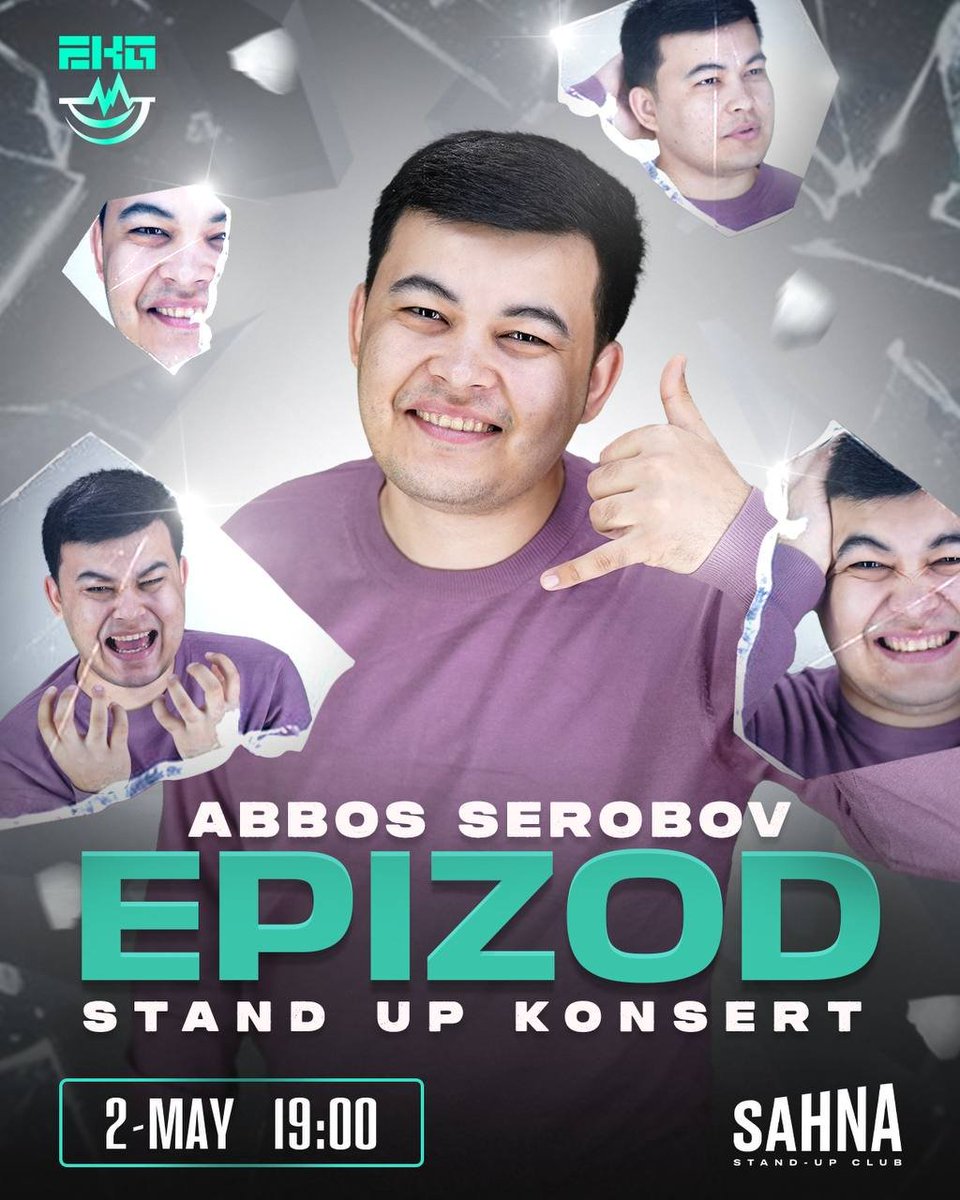 Qadrdon twitter ahli! 2-may kuni Epizod nomli stendap konsert beryapman. Bu havaskor faoliyatimdagi ilk katta va jiddiy ishim. Toshkentda bo'lsangiz, albatta keling. Retvit qilsangiz xursand bo'laman. Qo'llab-quvvatlovingiz uchun rahmat.

Chiptalar: t.me/sahnastandup_b…