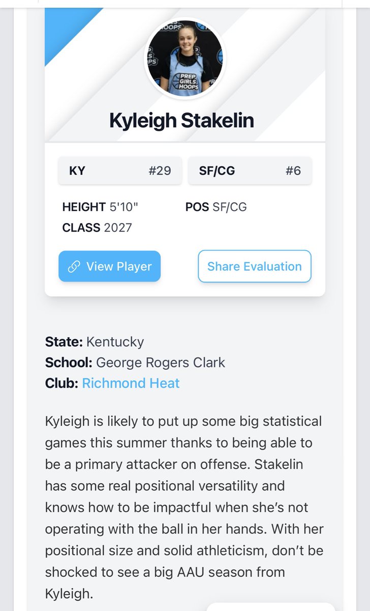 Helecia Hubbard Stakelin (@helecia330) on Twitter photo If you haven’t gotten a chance to watch <a href="/kyleighstakelin/">Kyleigh Stakelin</a> play, you are missing out! There are intangibles that aren’t always seen on a stat sheet. Box outs, defensive pressure, help D, BB IQ- very unselfish player that works hard on both ends. Thanks <a href="/PGHKentucky/">Prep Girls Hoops Kentucky</a> for write up! 💪🏻 If you haven’t gotten a chance to watch <a href="/kyleighstakelin/">Kyleigh Stakelin</a> play, you are missing out! There are intangibles that aren’t always seen on a stat sheet. Box outs, defensive pressure, help D, BB IQ- very unselfish player that works hard on both ends. Thanks <a href="/PGHKentucky/">Prep Girls Hoops Kentucky</a> for write up! 💪🏻