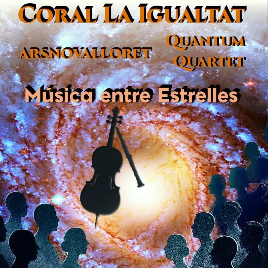 La Coral La Igualtat ens proposa un concert amb Ars Nova Lloret i Quantum Quartet, amb projeccions astronòmiques.
Serà a Espai Maragall a partir de les 19h.

Ho explica Francesca Martorell, presidenta de l'entitat: radiogava.cat/programs/gavam…