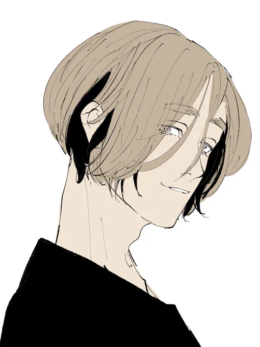 6年間ほどロングヘアでしたがショートにしました。アンブレラとインナーカラーの中間みたいな髪にしてもらいました。自撮り恥ずかしいのでランに同じ髪型をしてもらいます。