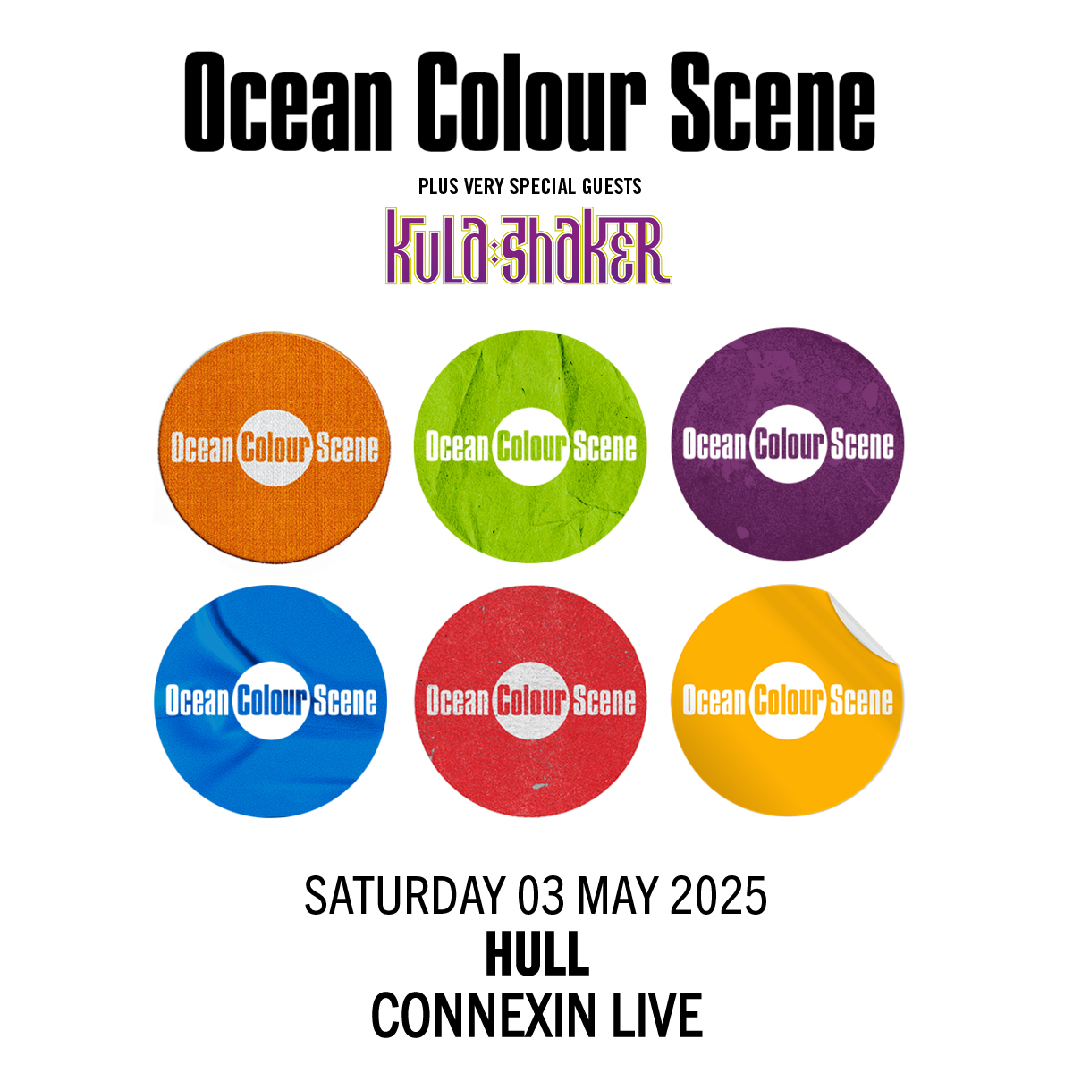 Final weekend of the tour sees us spending this Saturday night in Hull at Connexin Live, there are a final few tickets remaining, last chance to see us on this tour. So get those asap here lnk.to/OCShull