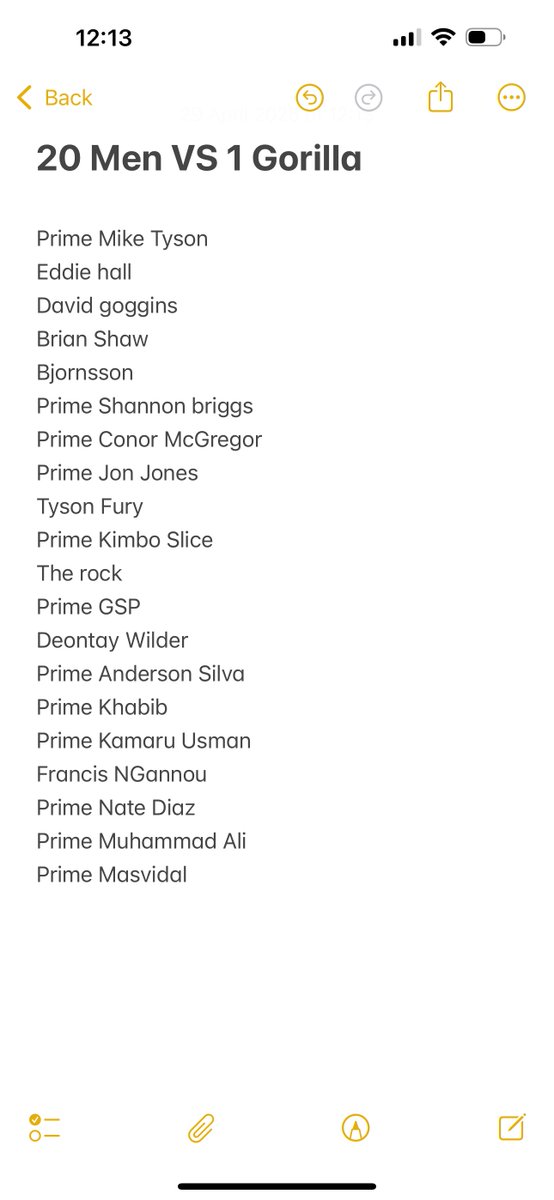 20v1 Lights out Gorilla….