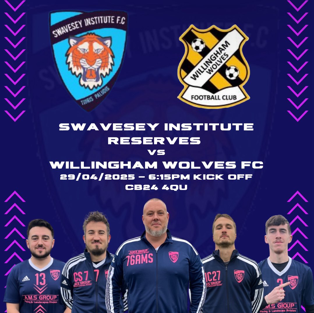 🩵 MATCH DAY 🩵

This evening we host champions of 3B, Willingham. A tough contest is expected but we are ready to give it everything for the 3 points! 

All support is welcome

#UPTHESWAVO