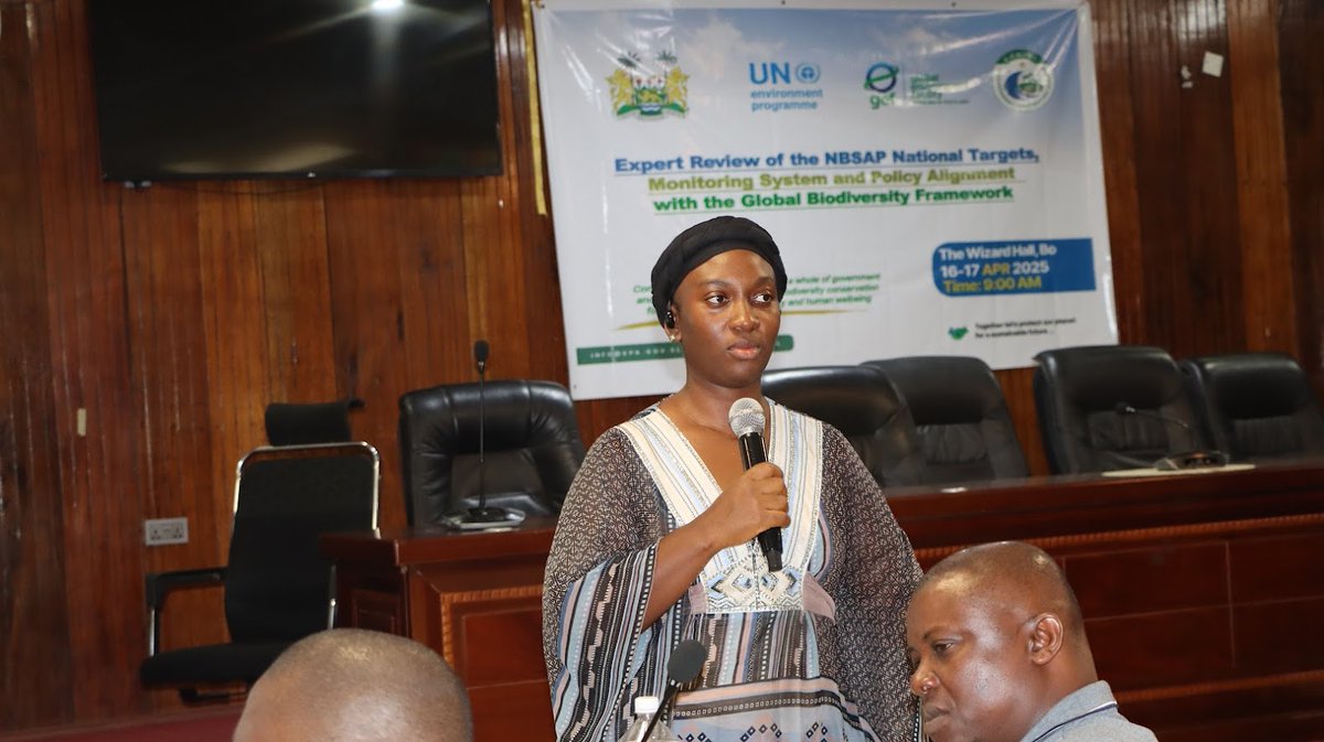 ProtectionLeone's tweet image. @ProtectionLeone concludes a two-day expert review of the National Biodiversity Strategy and Action Plan (NBSAP) to ensure that targets align with the monitoring system and objectives of the Global Biodiversity Framework in Bo District.
#EPATS
#NBSAP
#Biodiversity