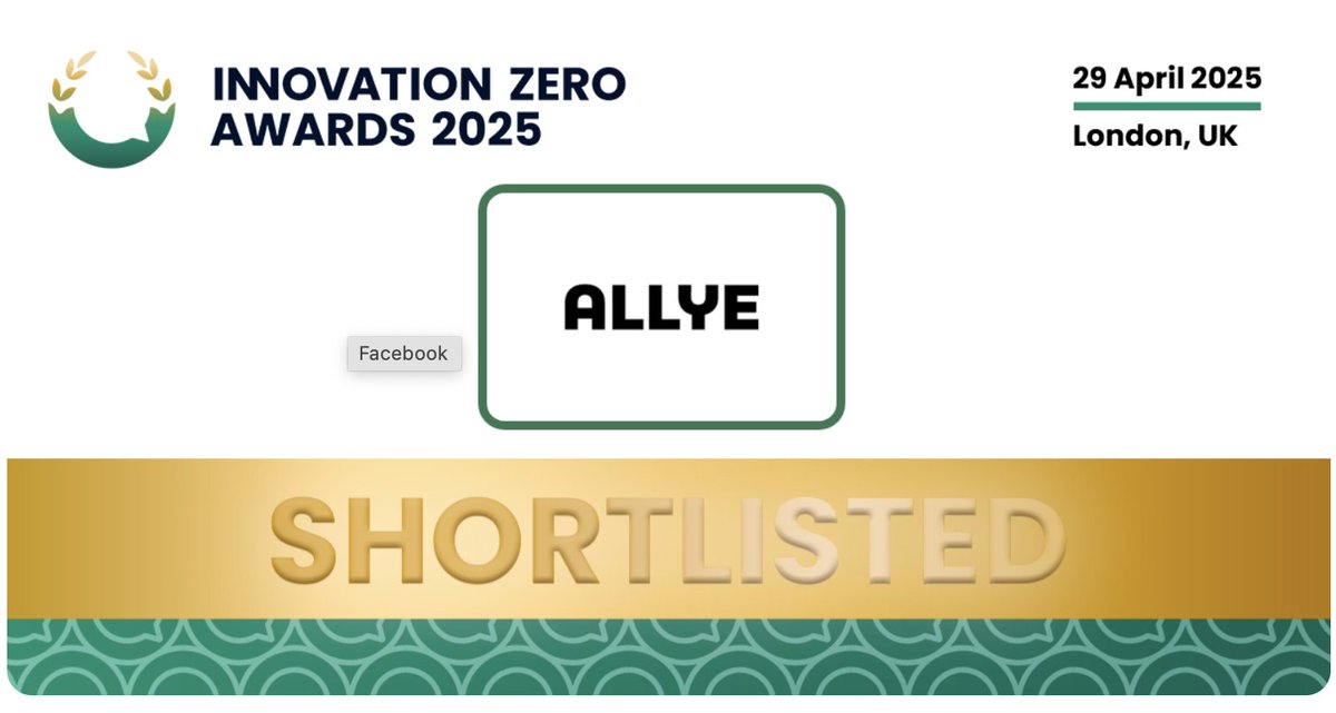 allye_energy's tweet photo. 🏆 BIG NEWS: We're finalists for the Innovation Zero Awards in the BUILT ENVIRONMENT category! Award ceremony tonight at London Olympia.  Proud to have our solution recognised at the UK's largest net zero congress  #InnovationZero #NetZero https://t.co/Ilx6rmGsn9