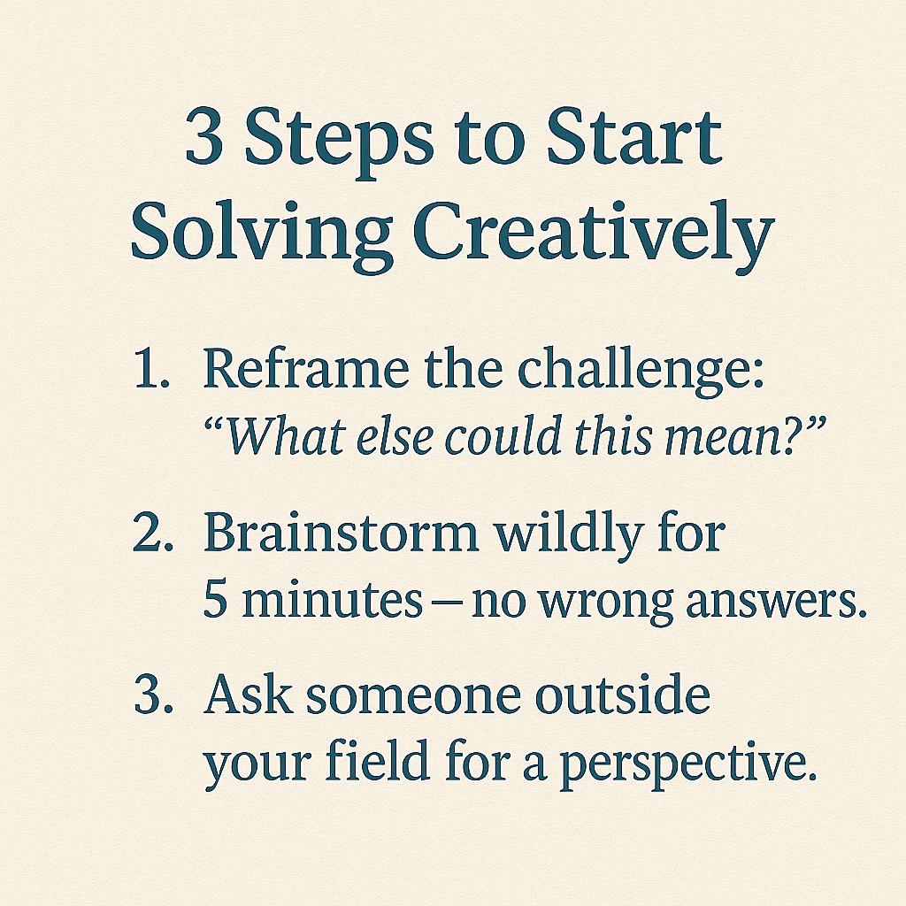 JGRsolutions's tweet photo. Fresh eyes and a new perspective make a difference when approaching a problem.
#CreativeThinking #ProblemSolvingTips https://t.co/PSaO7ThLM9