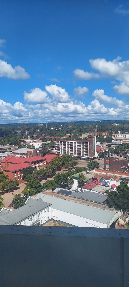 Sky-high views from my 9th-floor office window... daily motivation to reach new heights.